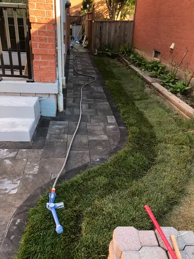 Landscaping Ajax - Pickering- interlocking patios-Sod instal, View more
