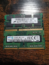 3 Computer Memory Ram Cards