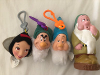 Snow White & Seven Dwarfs McDonald's Happy Meal Toys Clips