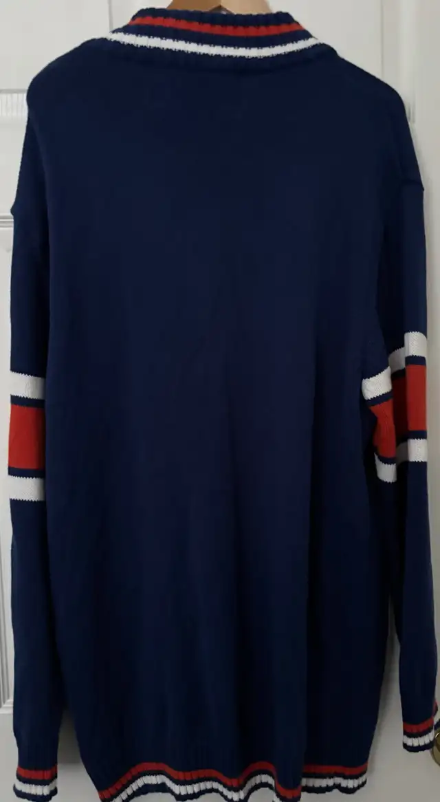 EDMONTON OILERS KNITTED ZIP NECK MENS VINTAGE SWEATER in Men's in St. Albert - Image 6