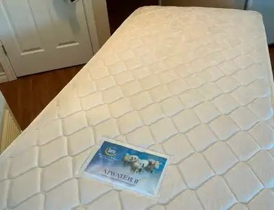 Serta Twin Bed Sleep Set: Single Mattress & Matching Box Spring, View more