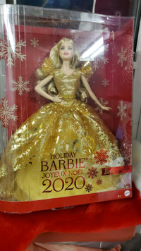 2  NEW HOLIDAY BARBIES  2019 AND 2020