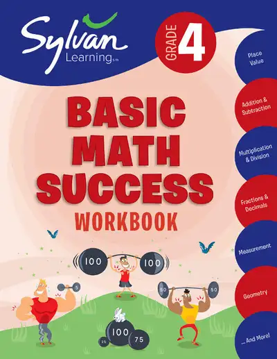 4th Grade Basic Math Success Workbook by Sylvan Learning 9780375430428 NEW AND USED COLLEGE AND UNIV...