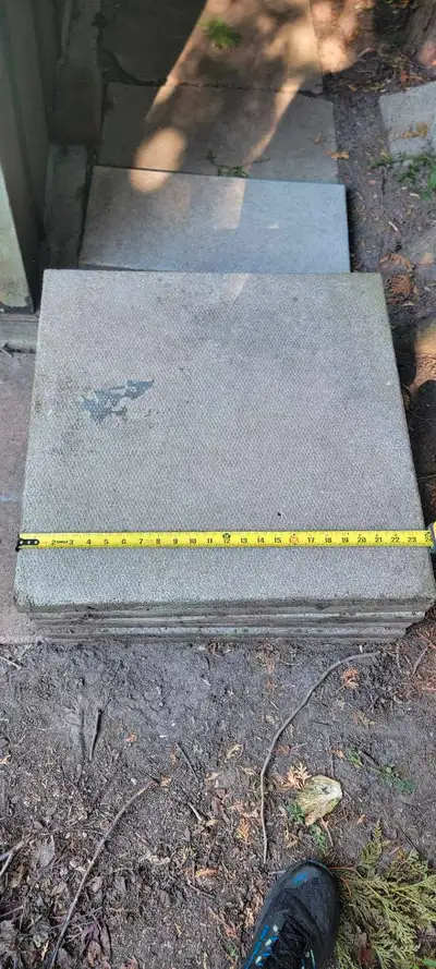 Real pored concrete, molded stone. Self leveling.. Saves sand or limestone. I am selling used concre...
