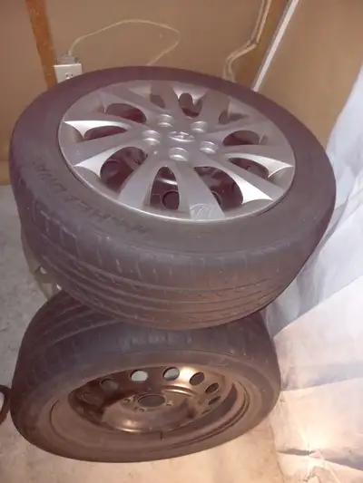 Tires on rims in good condition run only 3 months of one season