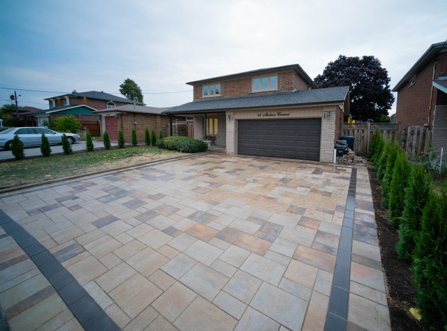 Landscaping24/7 Free Estimate Hotline : 647-390-9307 Barry in Interlock, Paving & Driveways in Mississauga / Peel Region