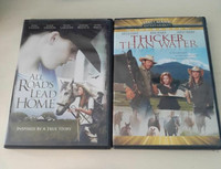 All Roads Lead Home & Thicker Than Water DVDs