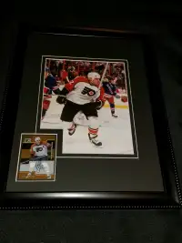 Rick Tocchet Signed Framed Philadelphia Flyers Card/Photo Combo 
