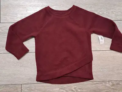 Brand New Old Navy Burgundy Fleece Toddler Sweater; 5T, View more