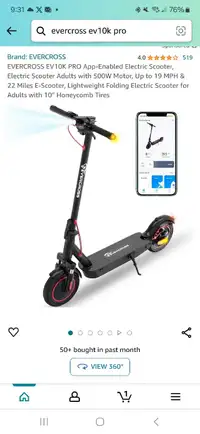 Evercross ev10k pro Electric Scooter
