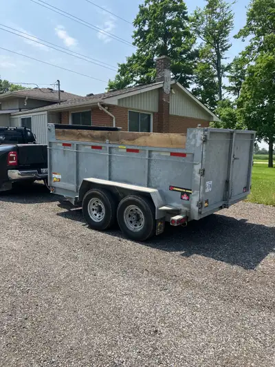 I’m selling my galvanized dump trailer, it’s in like new condition, only used a couple times please...
