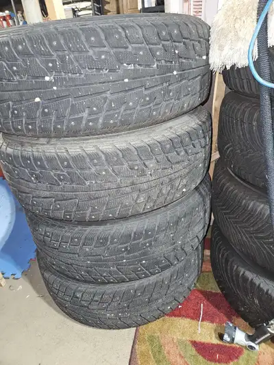 FEDERAL Stud(#12) winter tires for Dodge charger with dodge original rims P225/65 R/17 102T S & M Us...