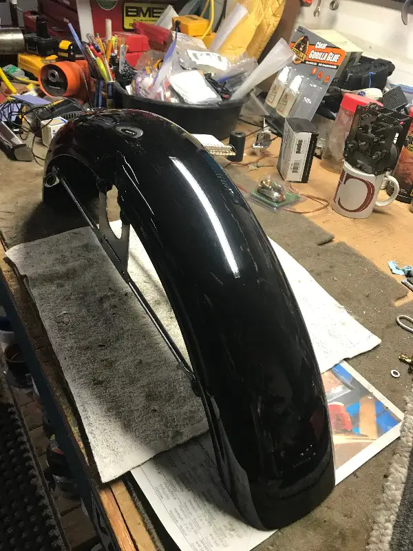 Original 1966  Harley Davidson Sportster front fender in Motorcycle Parts & Accessories in Oshawa / Durham Region - Image 3