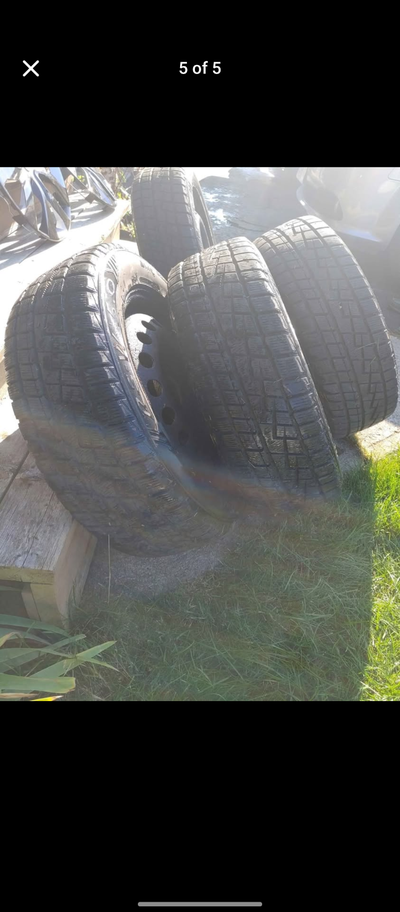 Set of four "Starfire -RS-W 5.0" Winter tires on steel 6x115 Rims. Tires only used one season and in...