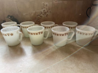 Vintage Pyrex mugs 