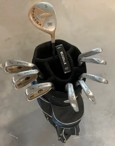 Golf Clubs 10 Pcs. and New Golf Bag, View more