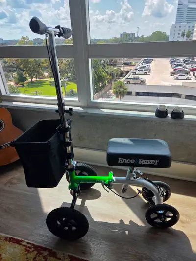 This knee scooter was a livesaver during my wife's ankle injury; folds up into a small size that cou...