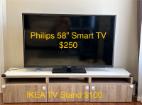 TV for sale 58” Philips Smart 1080p