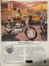 1981 Harley-Davidson Sportster Original Ad 