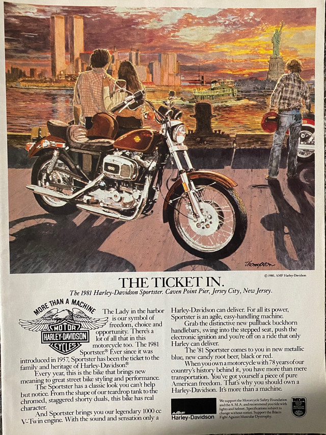 1981 Harley-Davidson Sportster Original Ad  in Arts & Collectibles in North Bay