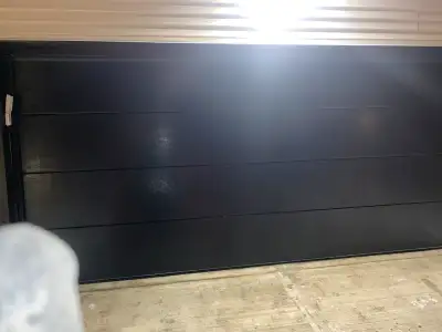 Black Colour Insulated R16 New Door Comed with all the door hardware Opener motor not included Insta...
