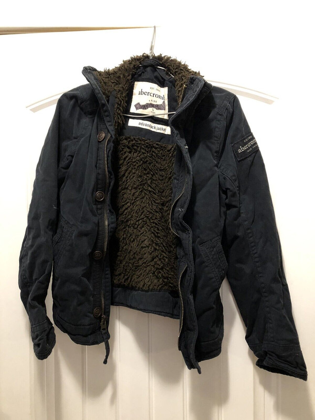Slightly used Abercrombie kids warm coat size L in Kids & Youth in Fredericton