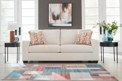 Brand New-Avi Fabric Sofa Stone $1199 Tax & Local Delivery Incl., View more