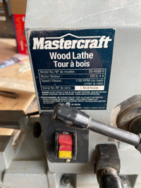 Mastercraft Wood Lathe