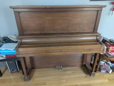 FREE Heintzman & Co. "Grand Piano in Upright Form" Piano, View more