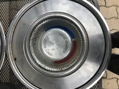 Old Chrysler bird bath style hubcaps 14 inch $35 for all 4 obo. We live in Charleswood .