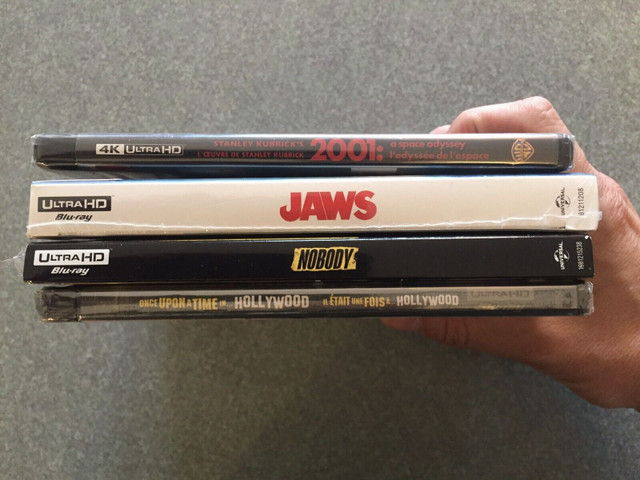New 4K Blurays Once Upon A Time In Hollywood Jaws Nobody in CDs, DVDs & Blu-ray in Calgary - Image 3