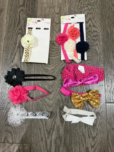 Newborn baby girl bows, View more