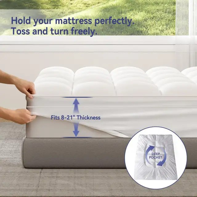 ELEMUSE Mattress Topper in Bedding in City of Toronto - Image 3
