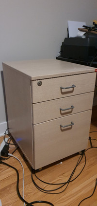 3-Drawer Mobile File Cabinet, Under Desk Rolling File Cabinet