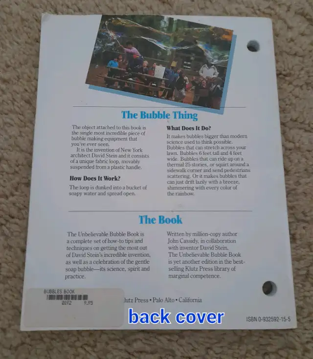 The Unbelievable BUBBLE Bookby John Cassidywith DAVID STEIN63234578867203121