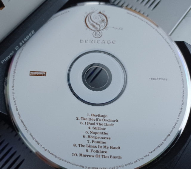 Opeth "Heritage" cd nm condition dans CD, DVD et Blu-ray  à Ouest de l’Île - Image 2