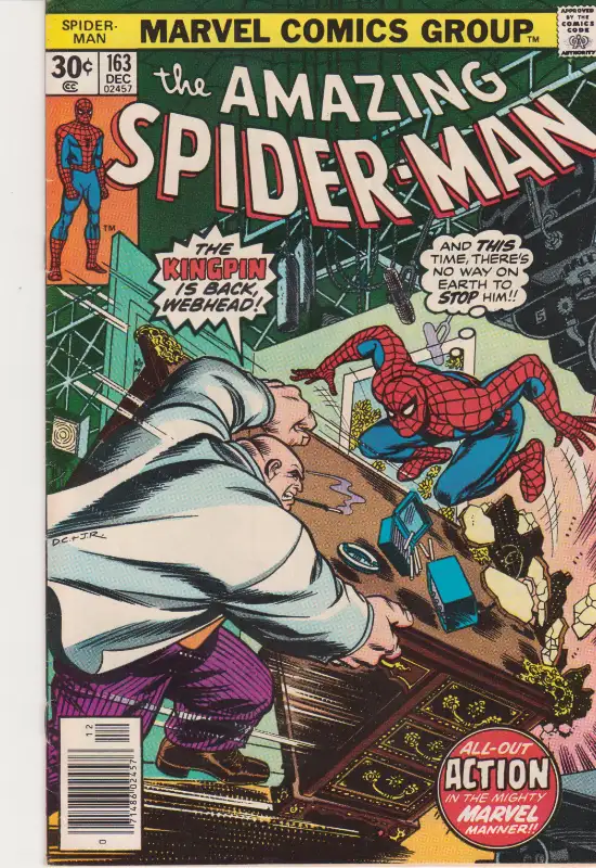 Marvel Comics - Amazing Spider-Man - Issue #163 (Dec 1976). in Comics & Graphic Novels in Oshawa / Durham Region - Image 2