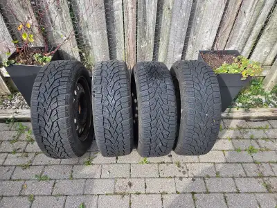 FOR SALE: General Altimax Arctic Winter Tire Package $650 OBO Set of 4 Winter Tires Mounted on Black...