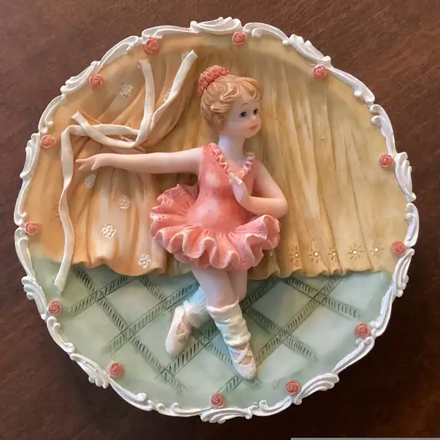2 Small Ballerina Wall Plaques65669429927043124