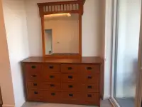 8-drawer dresser for sale including mirror