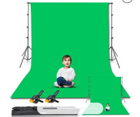 EmartEMART Photo Video Studio 8.5 x 10ft Green Screen Backdrop S