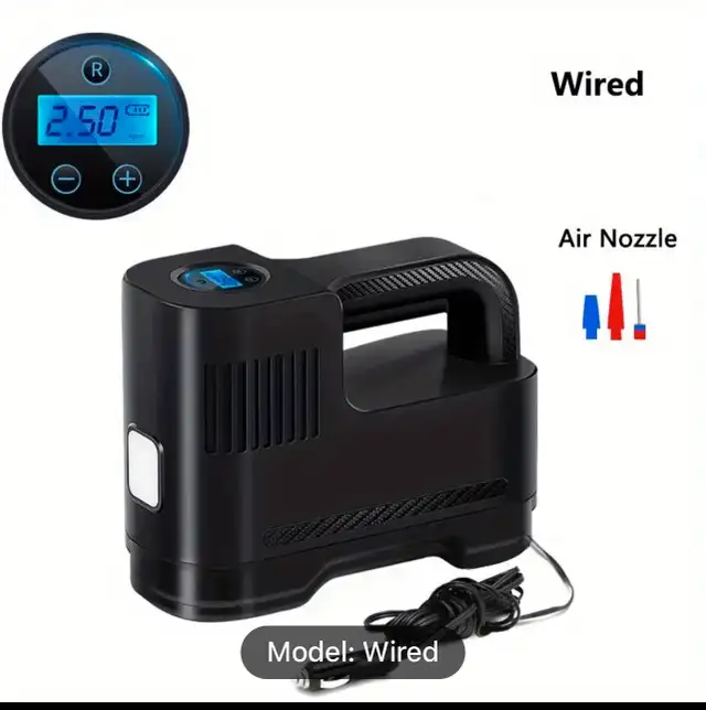 Ultra-Fast Portable Air Compressor Pump with Digital Gauge - NEW62863734185474123