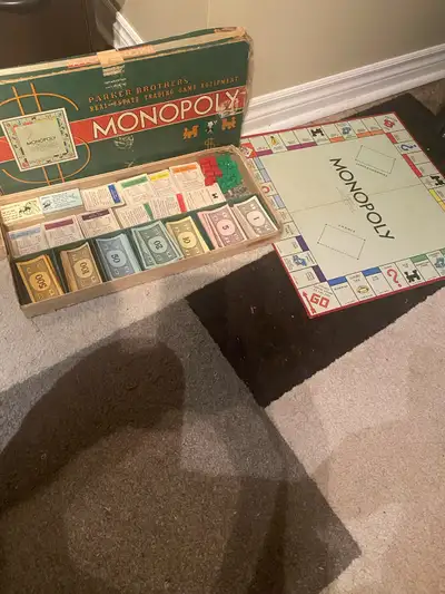 VINTAGE Original 1961 MONOPOLY Library Edition  Game (All PC, View more
