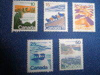 Timbres neufs du Canada de Paysages, à 3,80$
