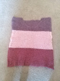 Hand crochet summer top and skirt