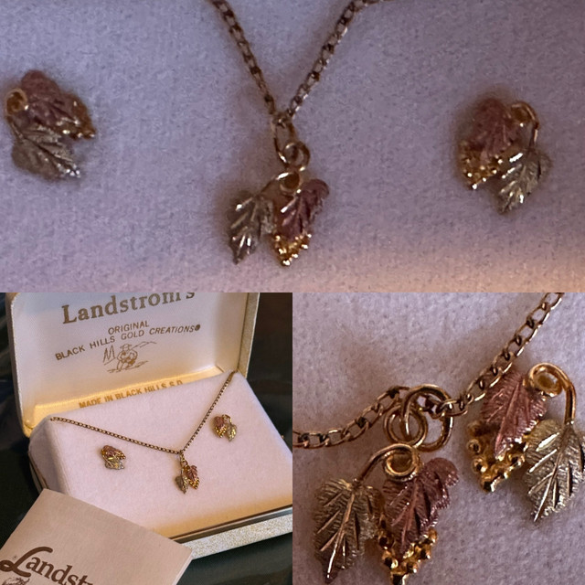 “Landstrom’s “ Original Black Hill 10K Solid Gold Leaf Tri-Color in Jewellery & Watches in Regina - Image 2