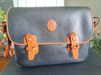 Vintage Trussardi leather messenger bag