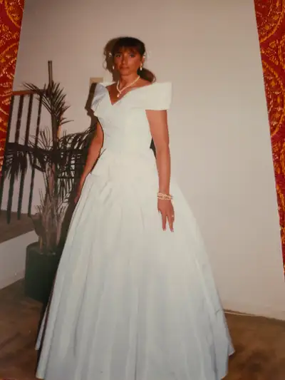 Vintage Wedding Dress with Crinoline, View more