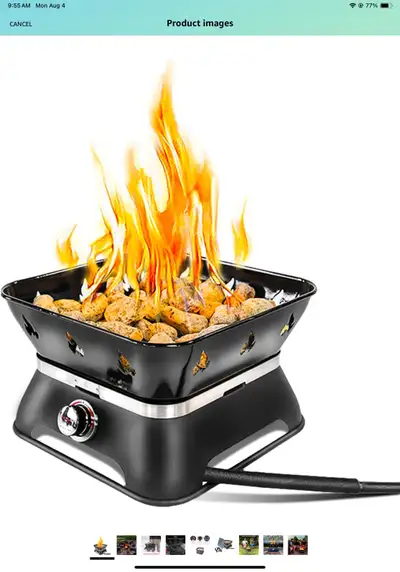 Propane firepit new in box, View more