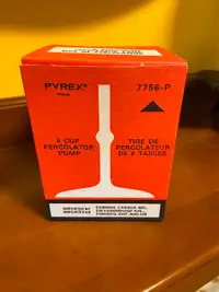 Vintage Pyrex 6 Cup Percolator Pump Stem in Original Box 7756